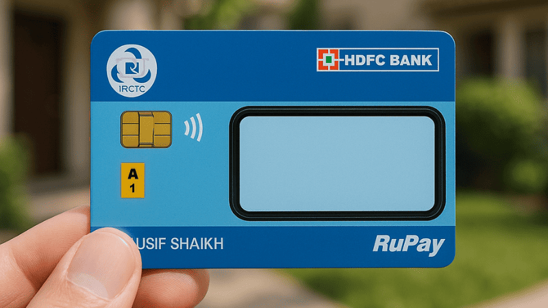 HDFC IRCTC RuPay Credit Card Design 2025