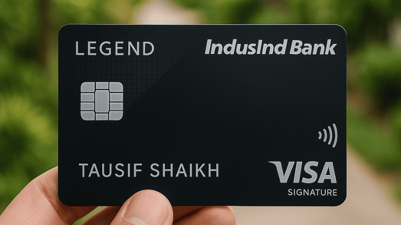 IndusInd Legend Credit Card Design 2025