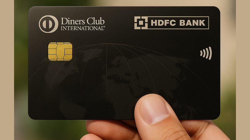 HDFC Diners Club Black Metal Credit Card Design