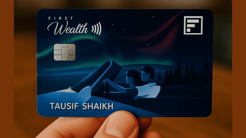 IDFC FIRST Wealth Credit Card Design – Premium Lifetime Free Metal Look