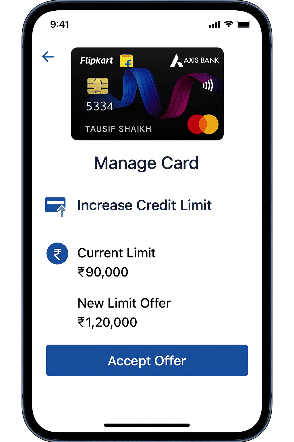Visual timeline comparing automatic and manual credit limit increase options